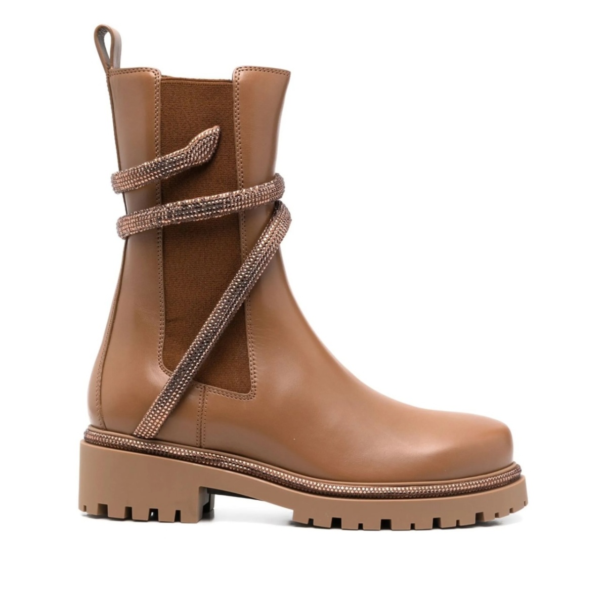 Cleo crystal-embellished combat boots