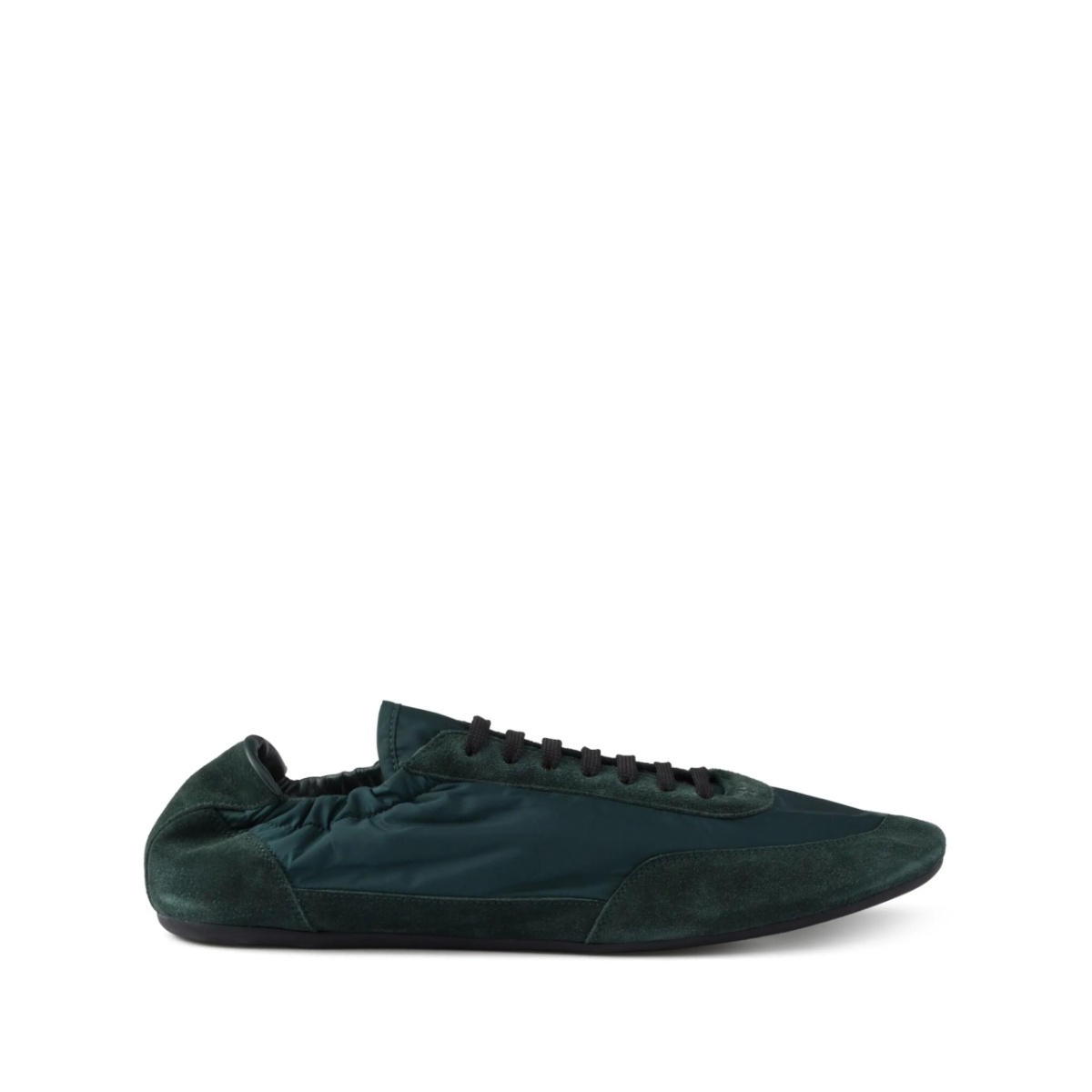 Collapse Re-Nylon suede sneakers