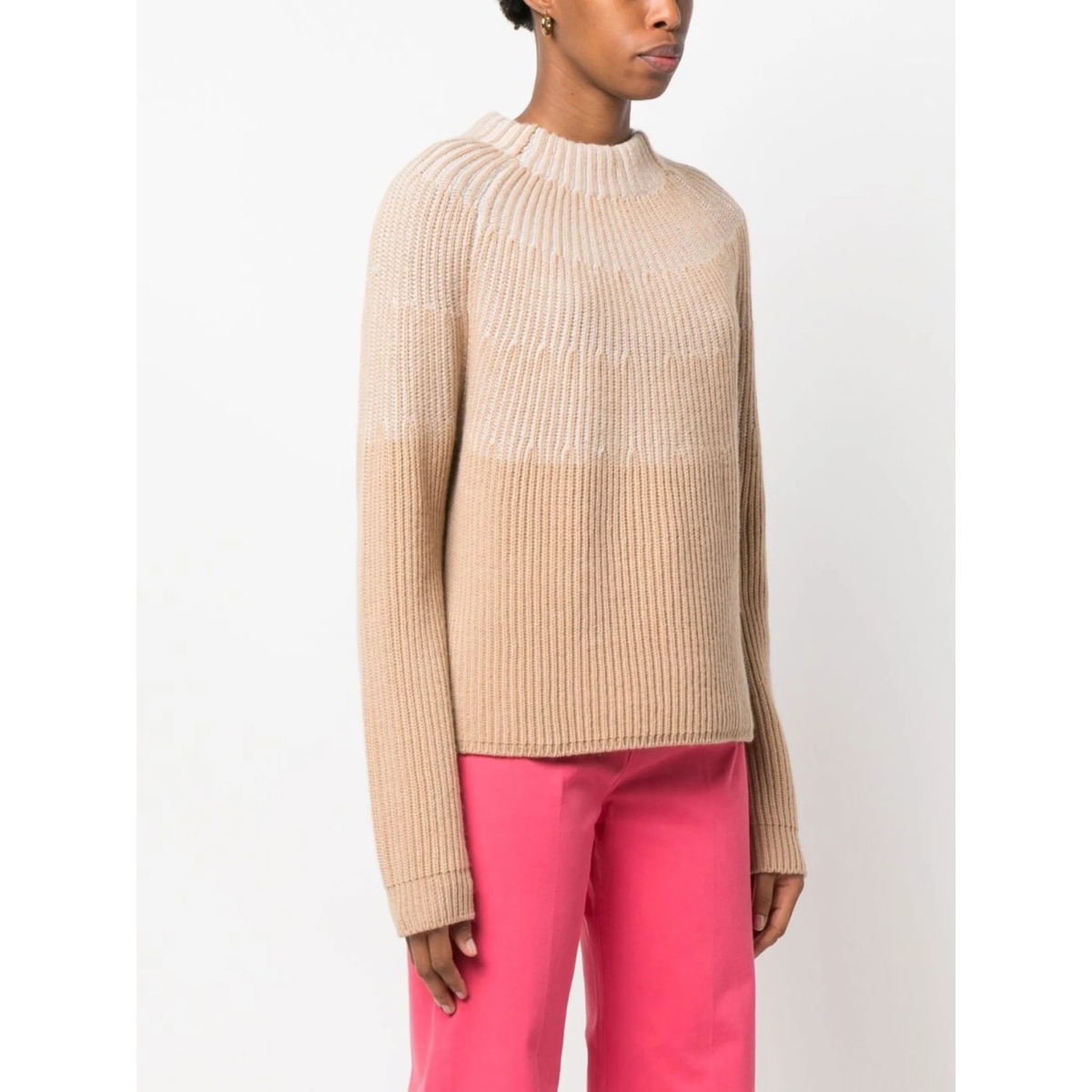 colour-block cashmere jumper - Img 3
