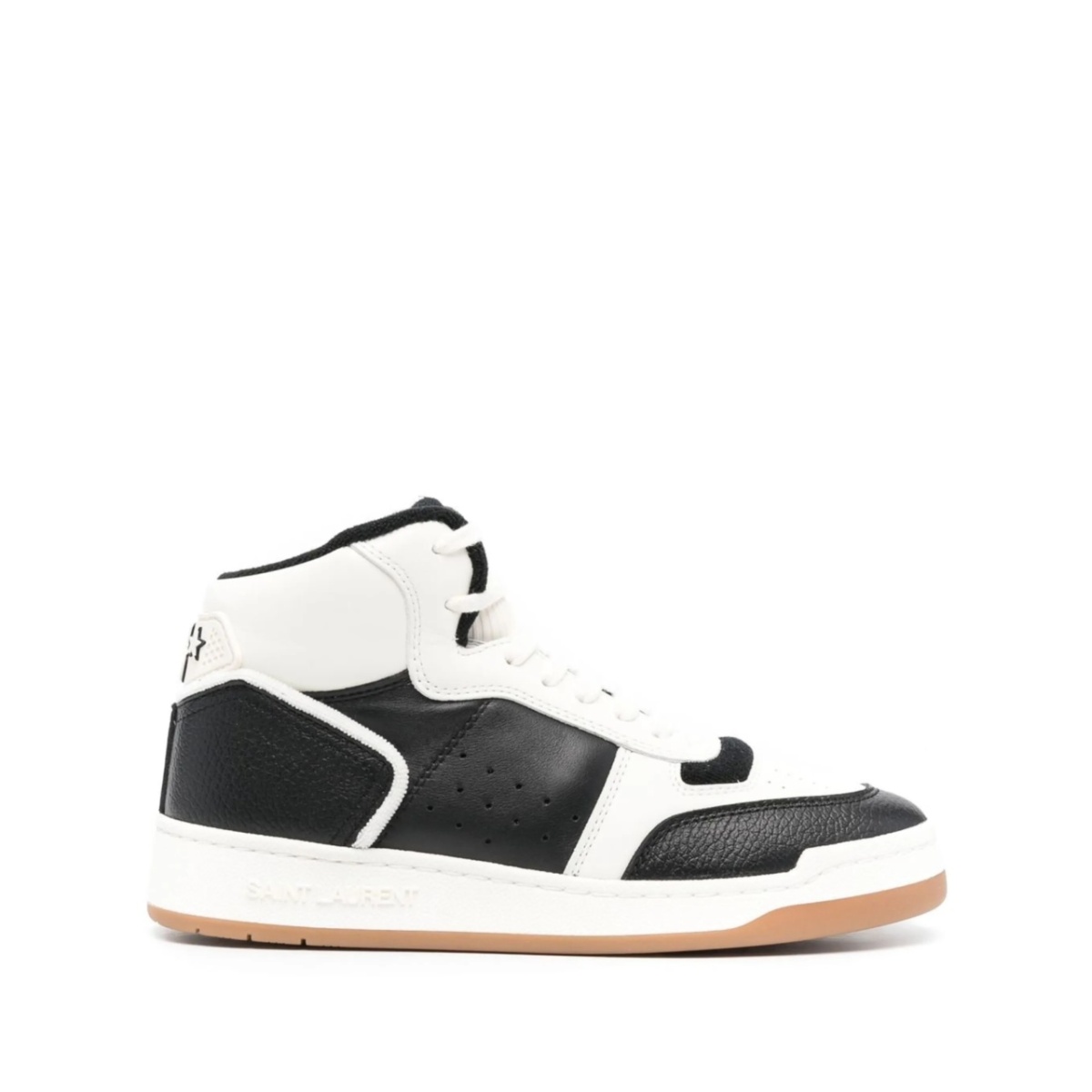 colour-block high-top sneakers