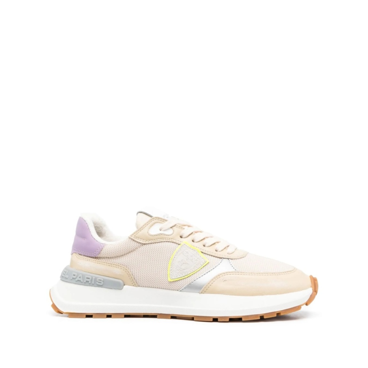 colour-block low-top sneakers