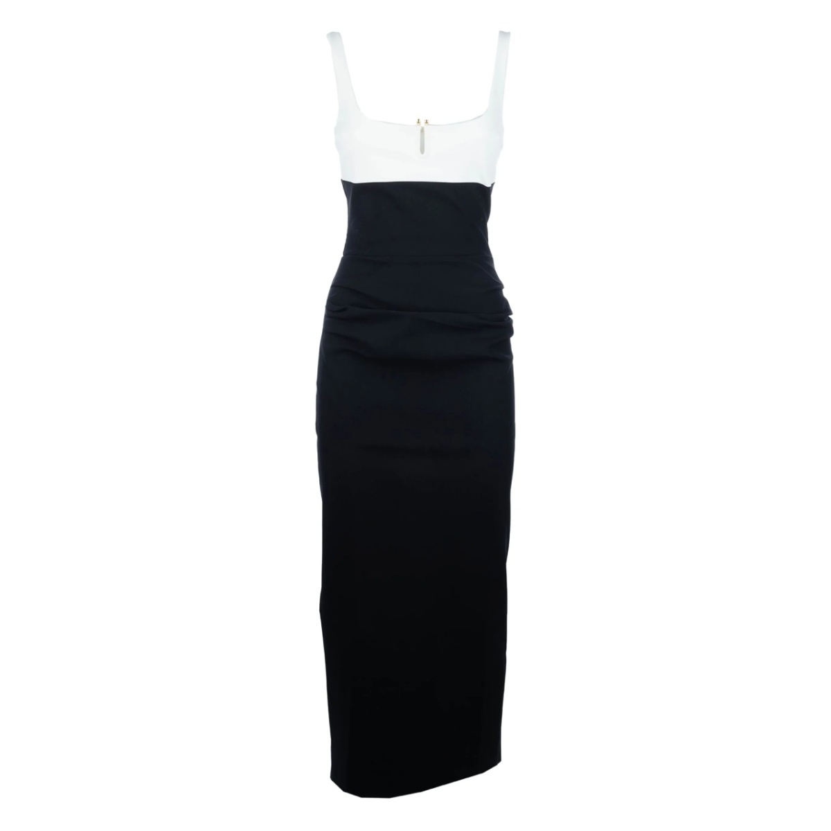 colour-block midi dress