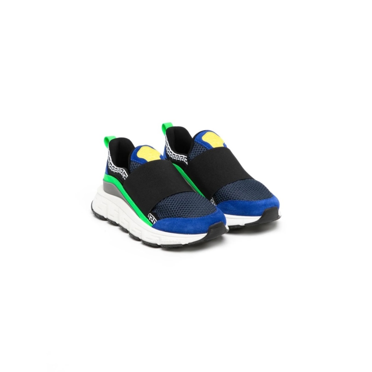 colour-block slip-on sneakers