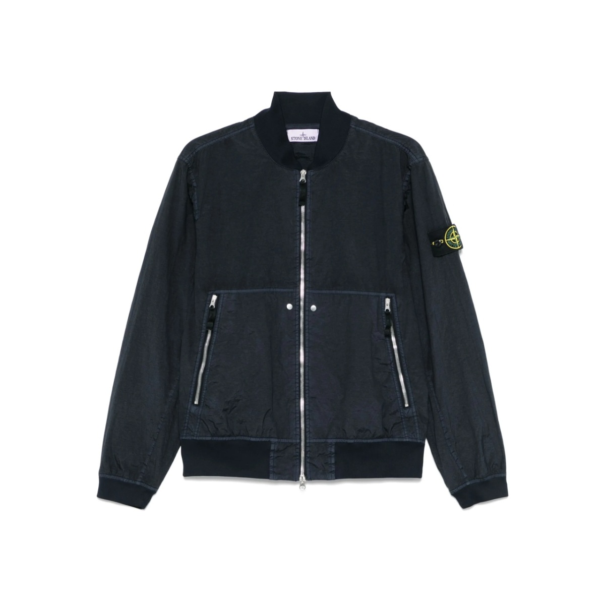 Compass-badge bomber jacket