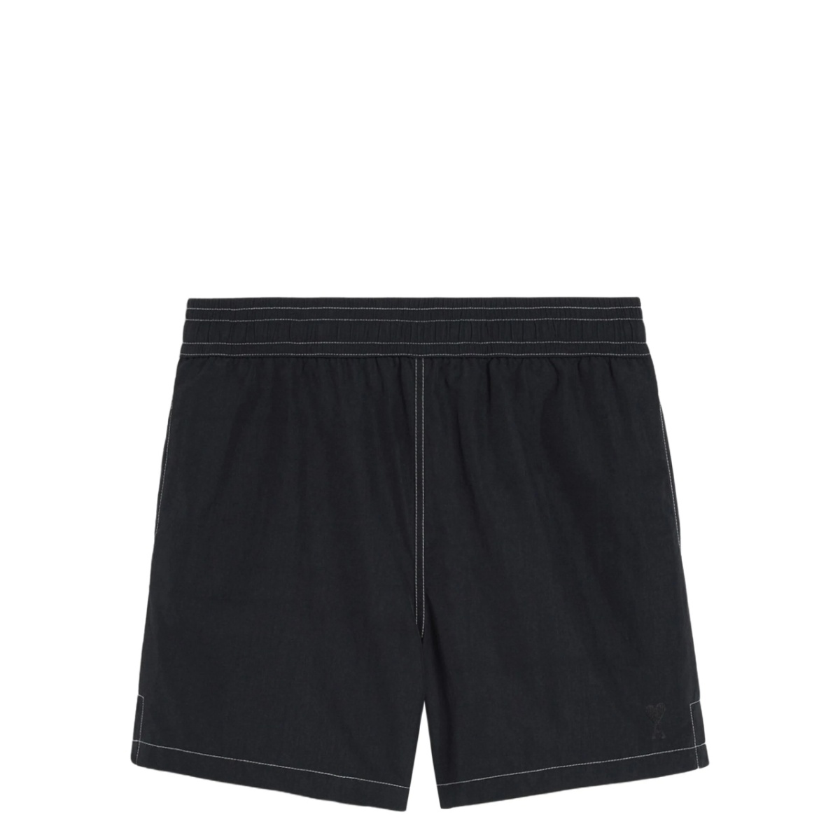 contrast-stitching swim shorts