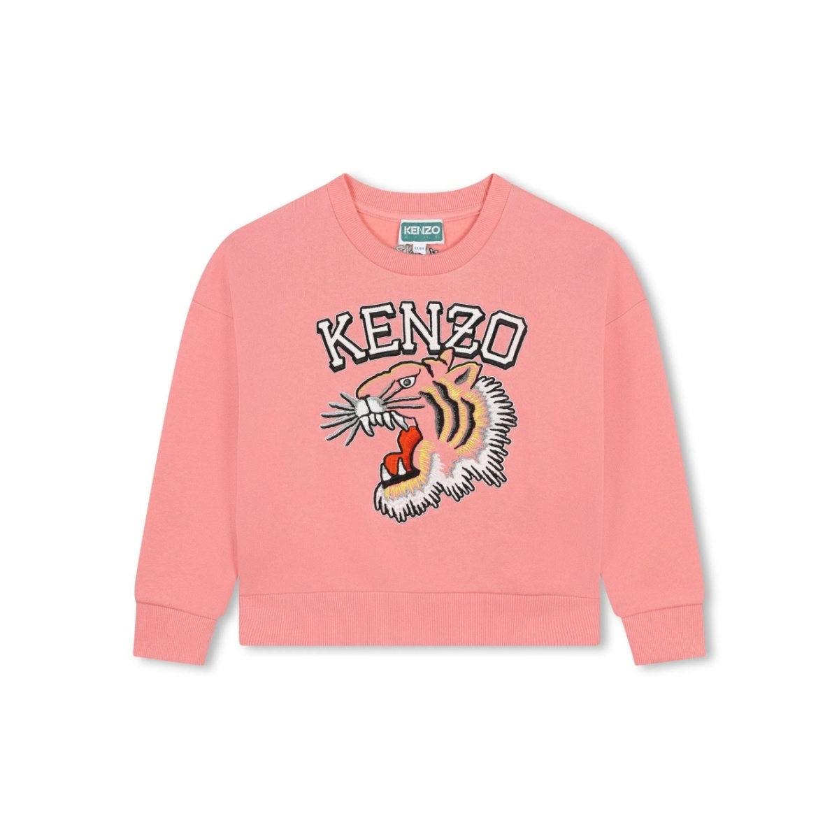 contrasting logo print sweatshirt