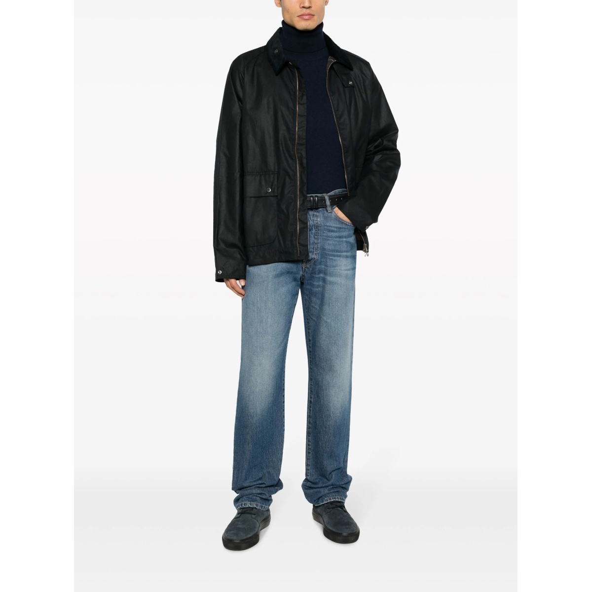 corduroy-collar cotton jacket - Img 2