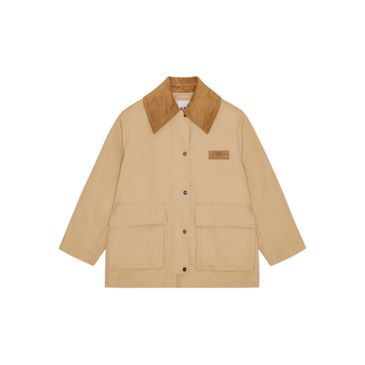 corduroy-collar utility jacket