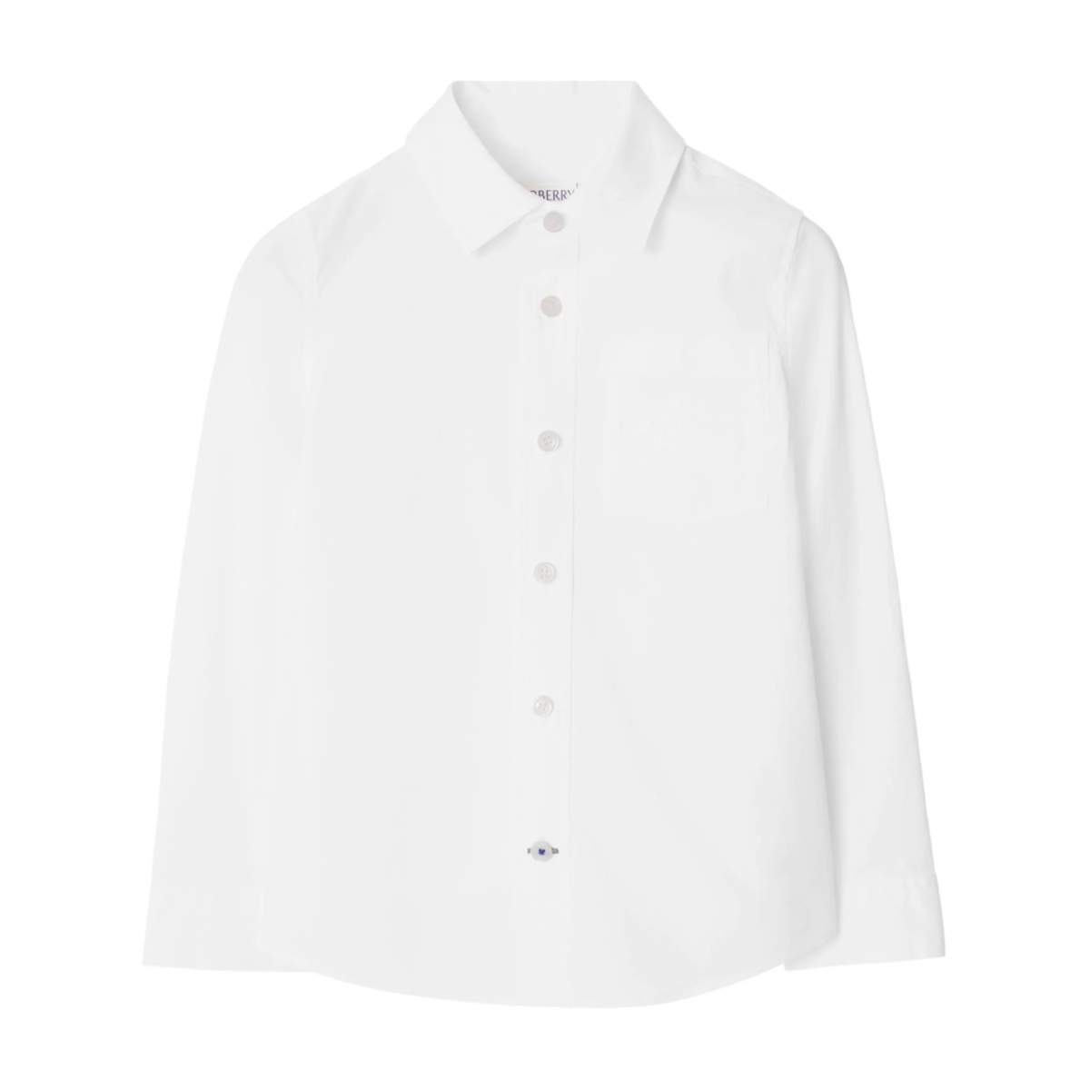 cotton-blend button-down shirt