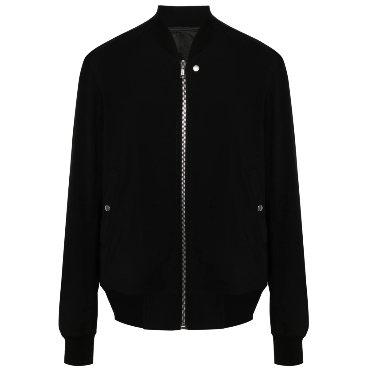 crepe wool bomber jacket
