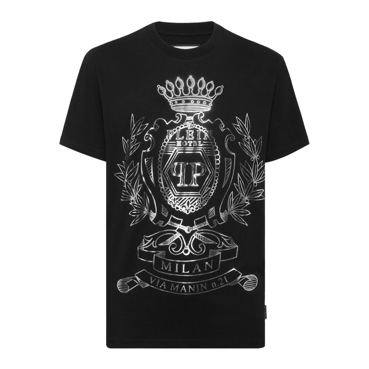 crest-embellished T-shirt