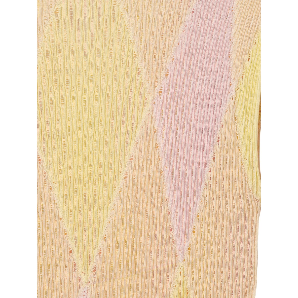 crew-neck argyle intarsia-knit top - Img 5