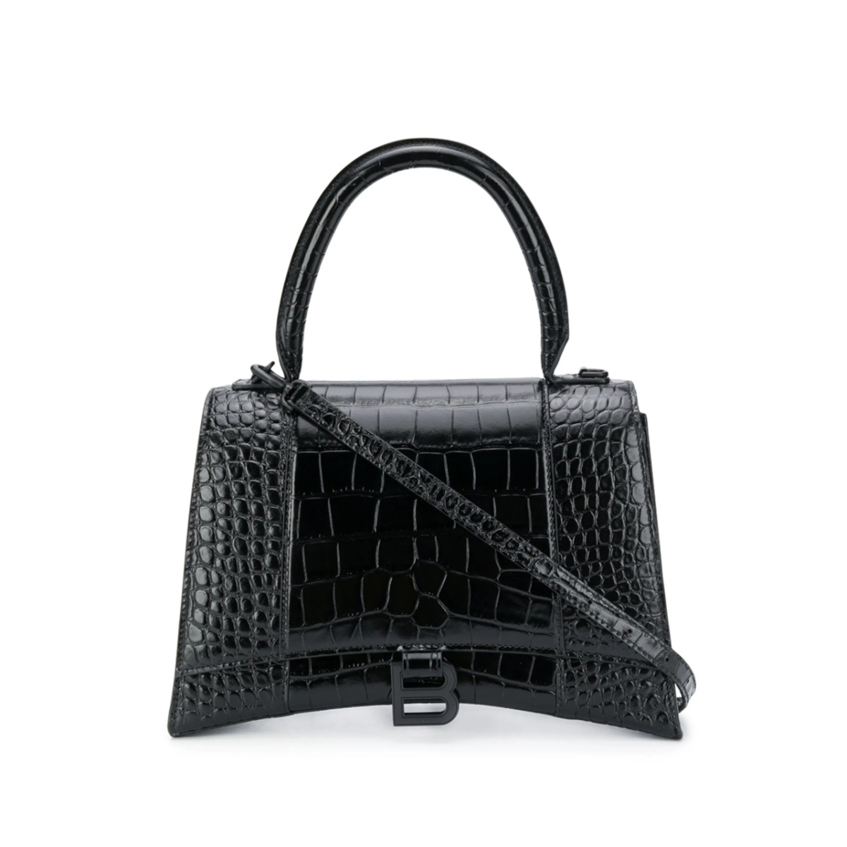 croc embossed effect tote bag
