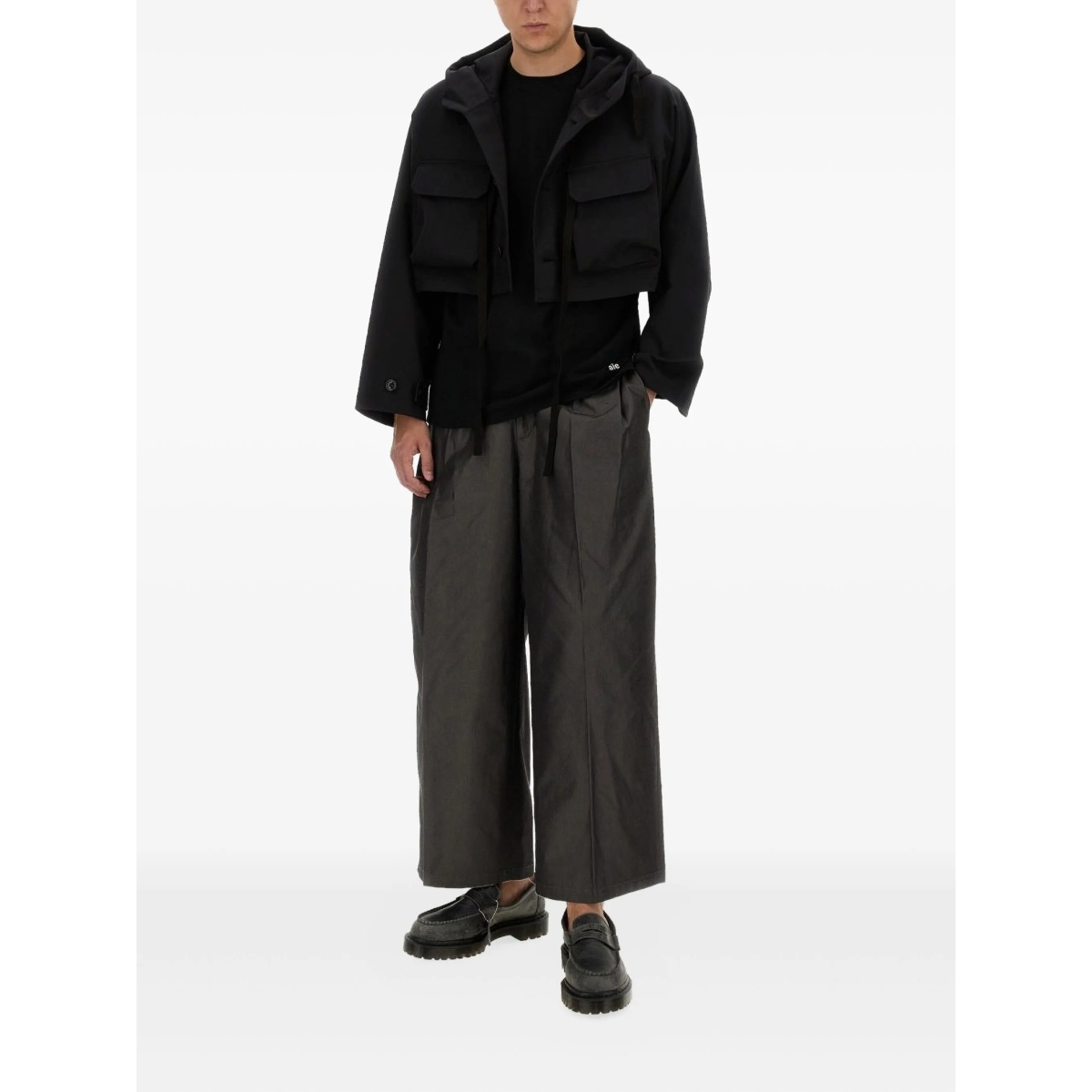 cropped hooded jacket - Img 2