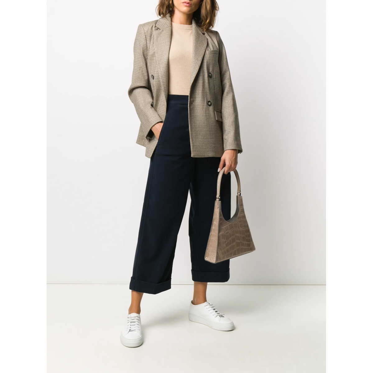 cropped wide leg trousers - Img 2
