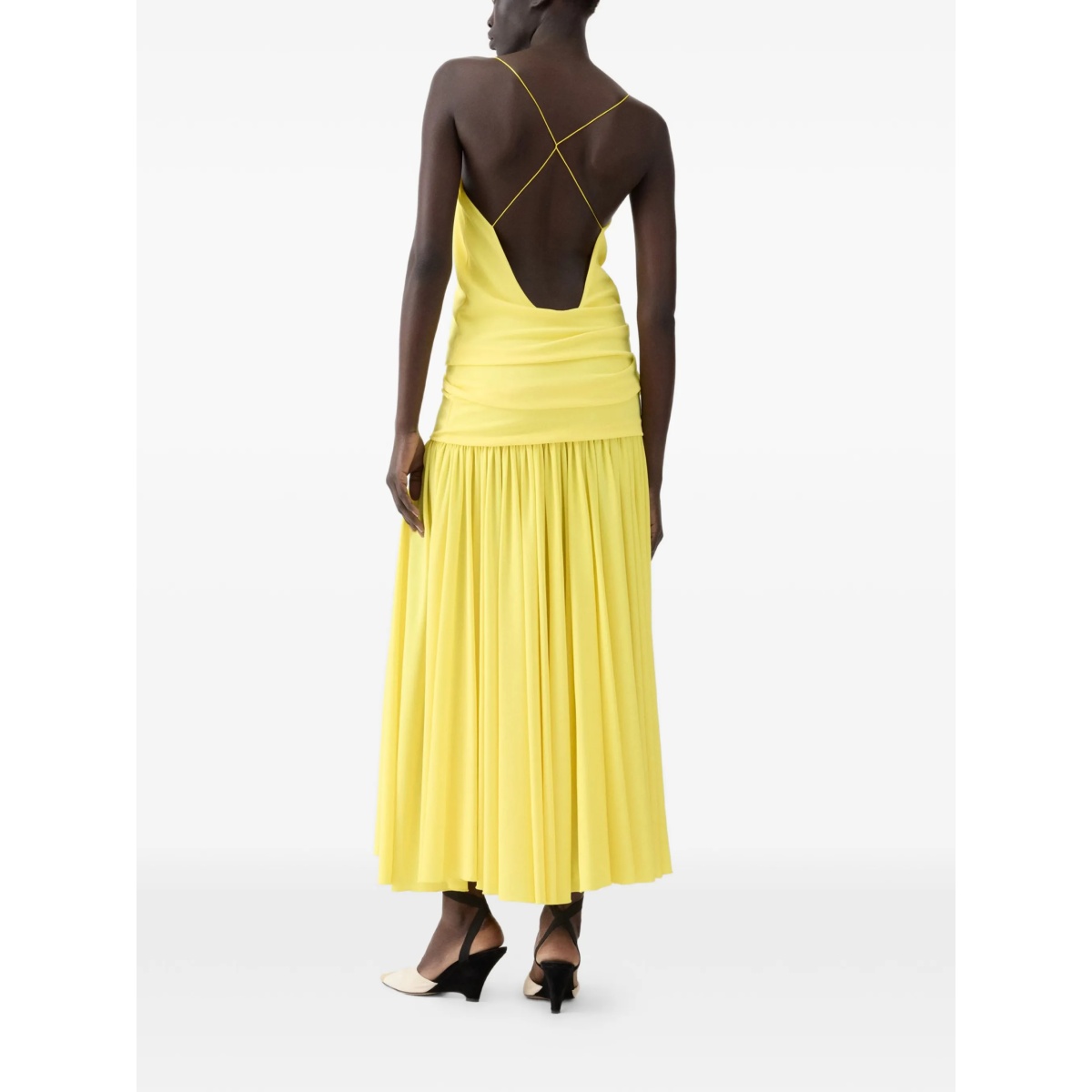 cross-back gathered dress - Img 3