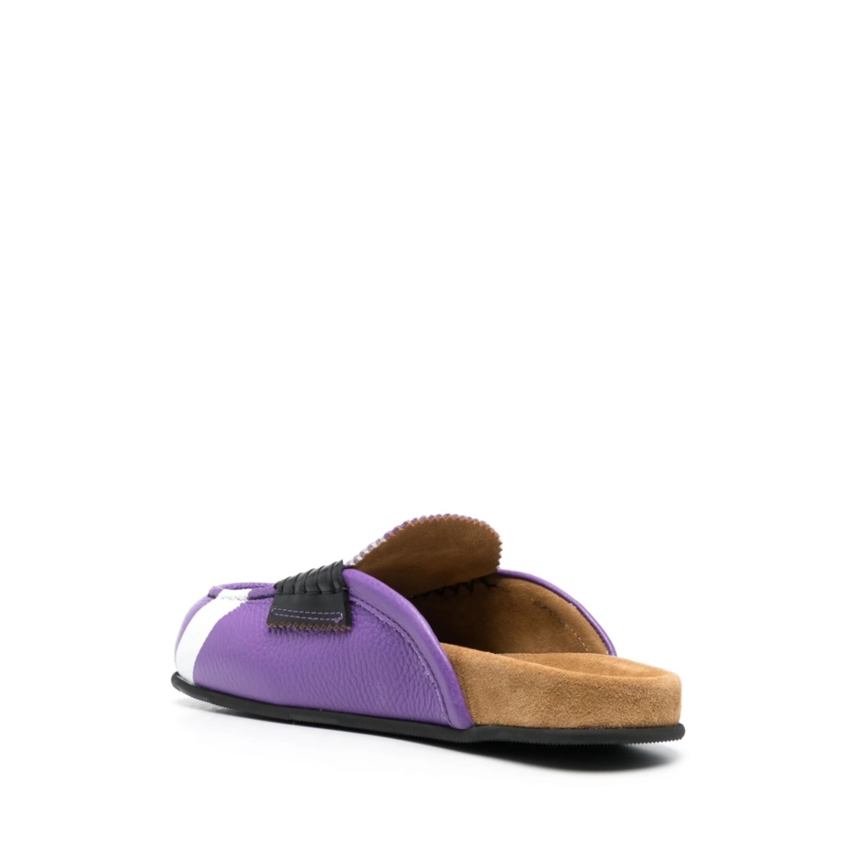 cross-print colour-block mules - Img 3