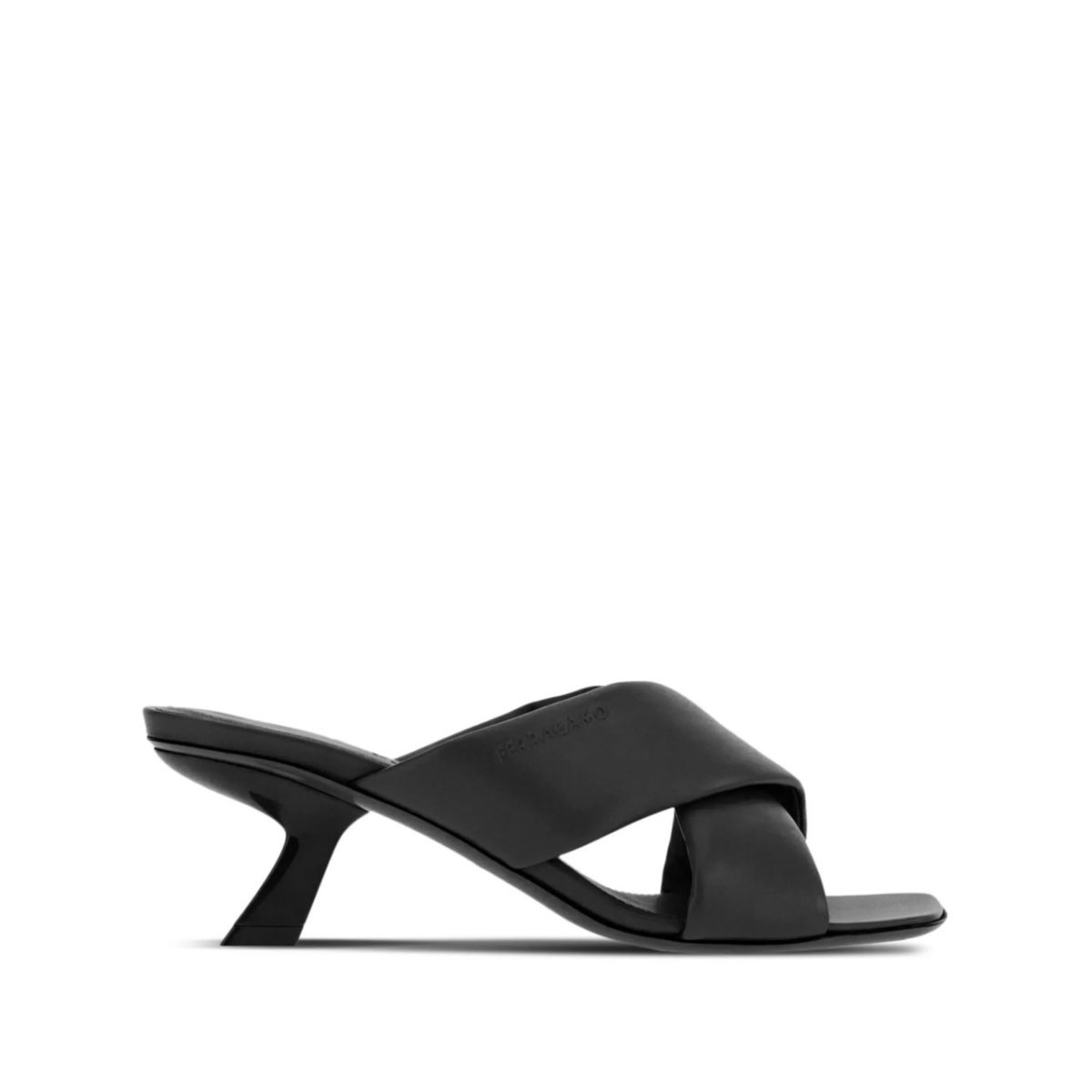 crossover-strap lambskin mules