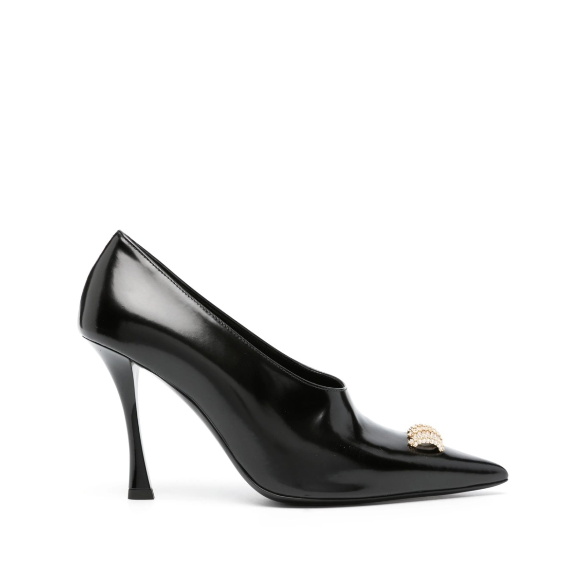 crystal-embellished pointed pumps