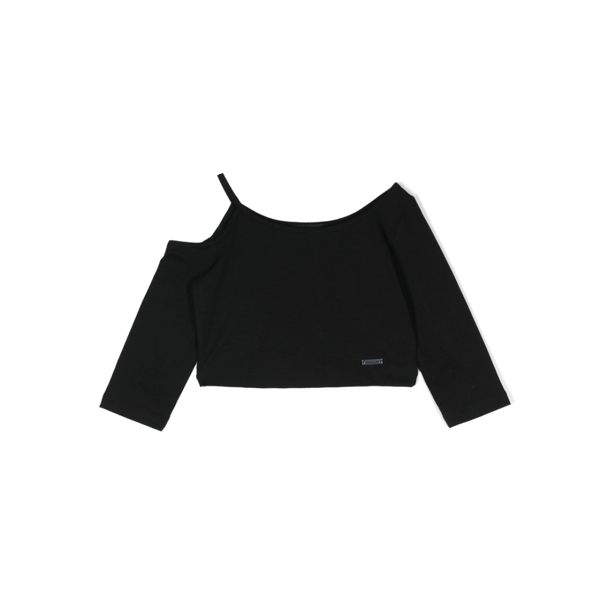 cut-out long-sleeved top