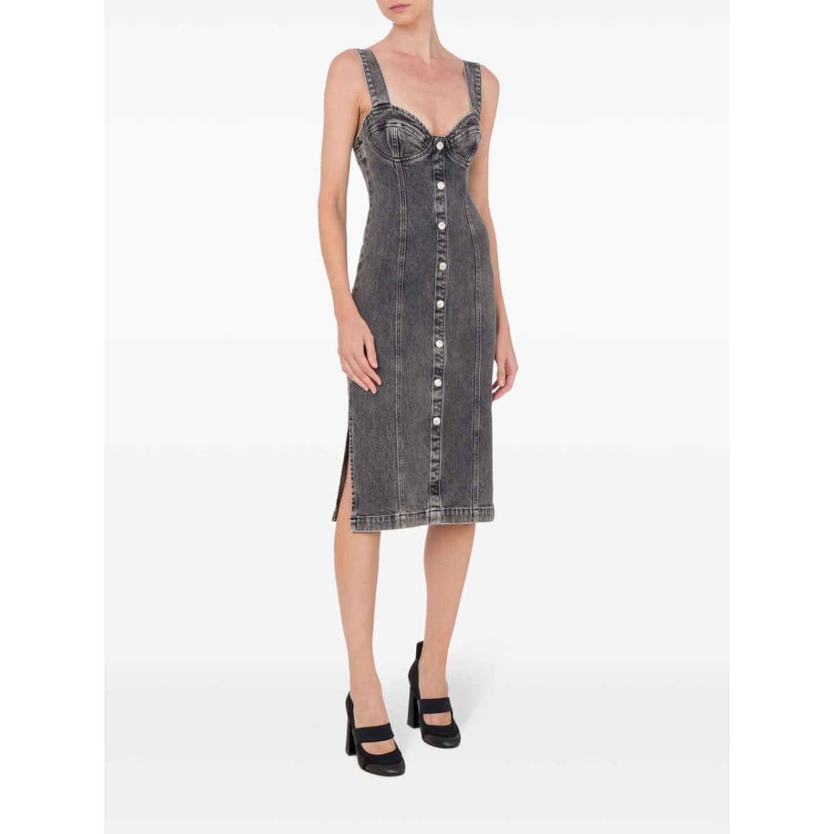 denim midi dress - Img 2