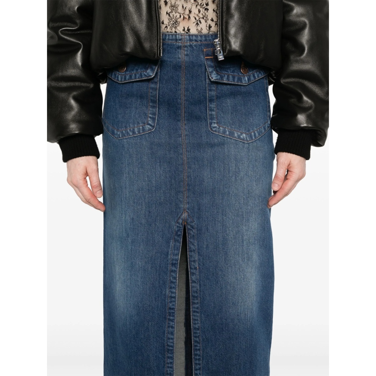 denim midi skirt - Img 5