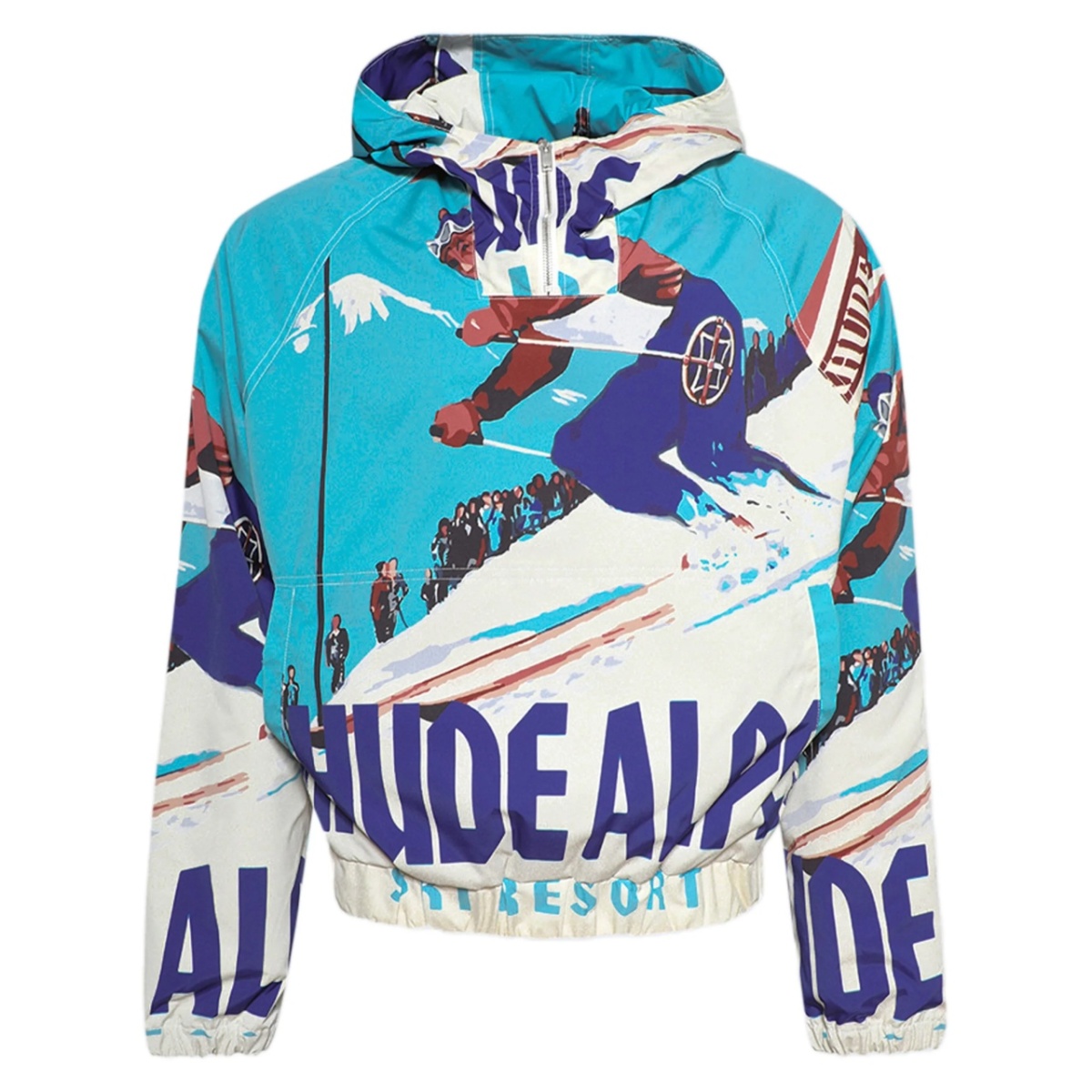 Deux Resort-print windbreaker