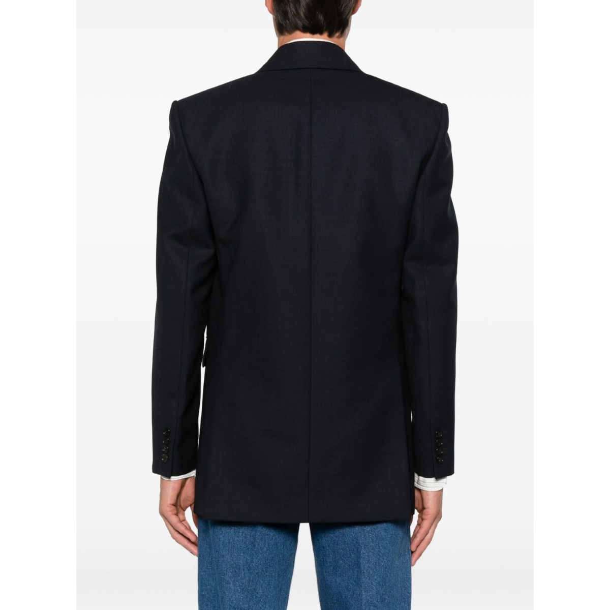 double-breasted wool blazer - Img 4