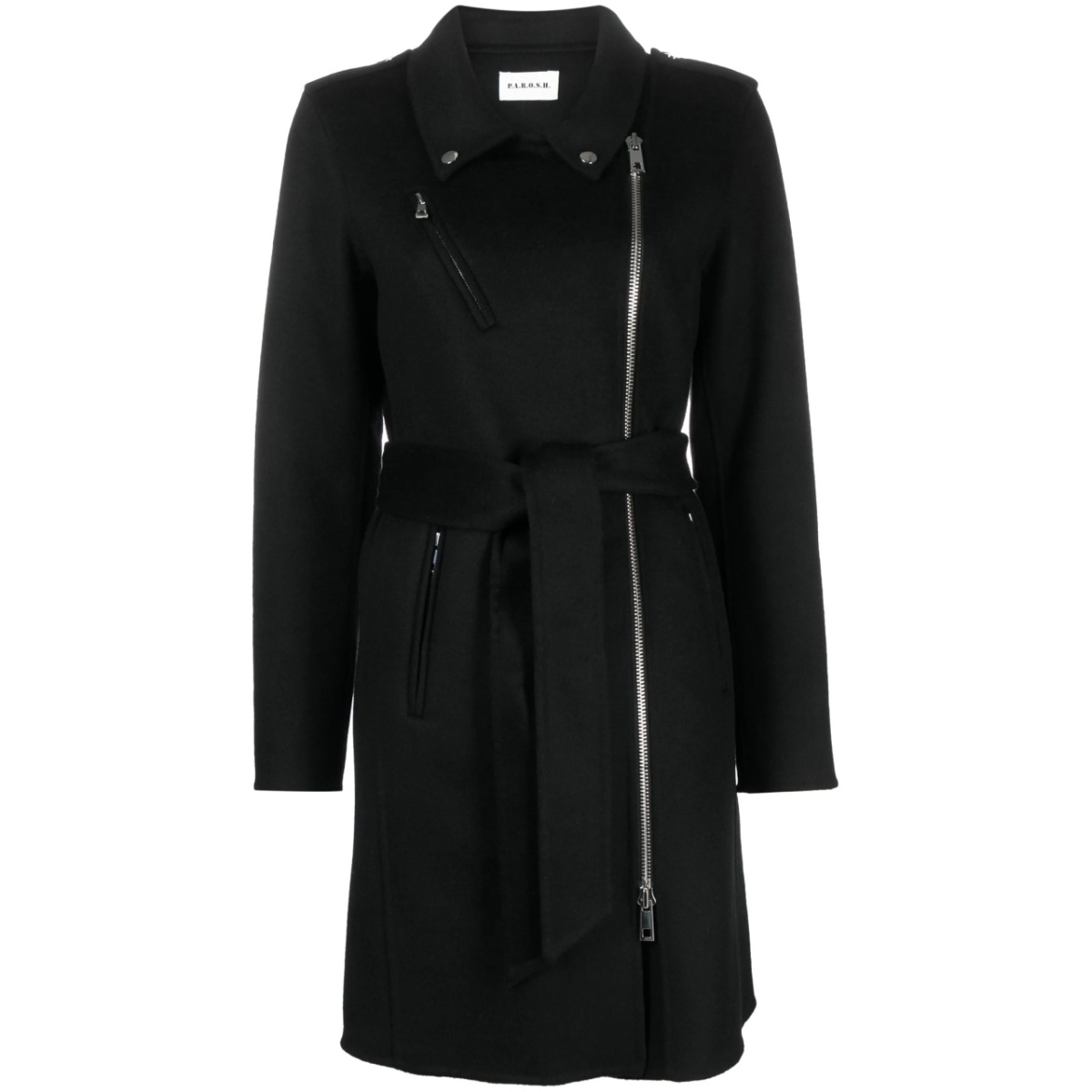double-breasted wool coat