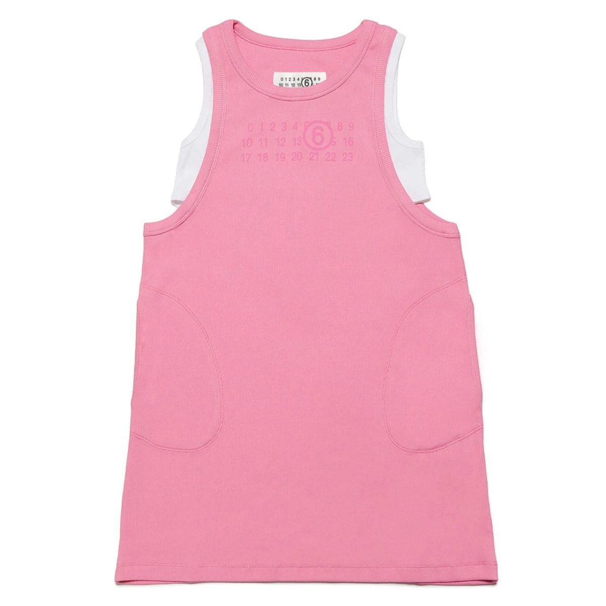 double-layer sleeveless dress