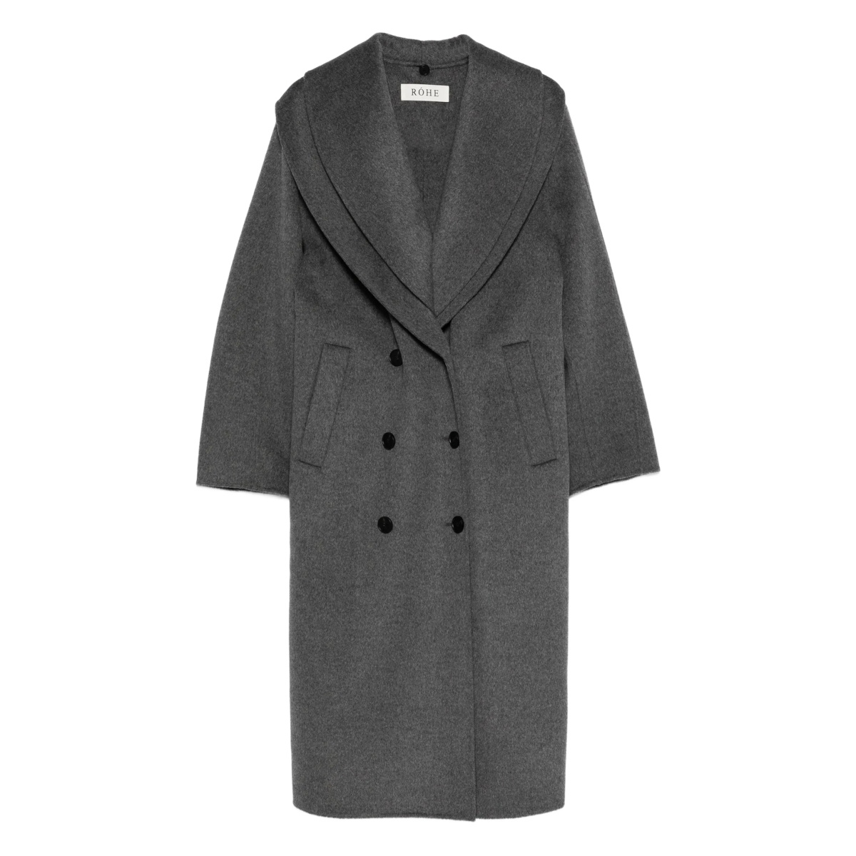 double-layered scarf coat