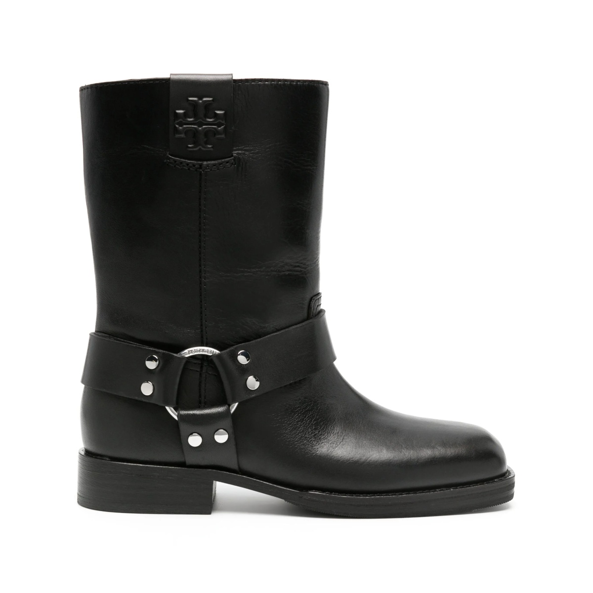 Double T leather ankle boots