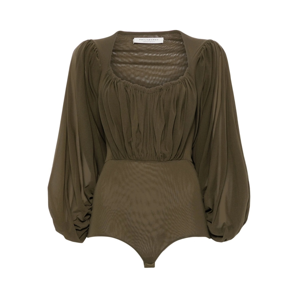 draped bodysuit