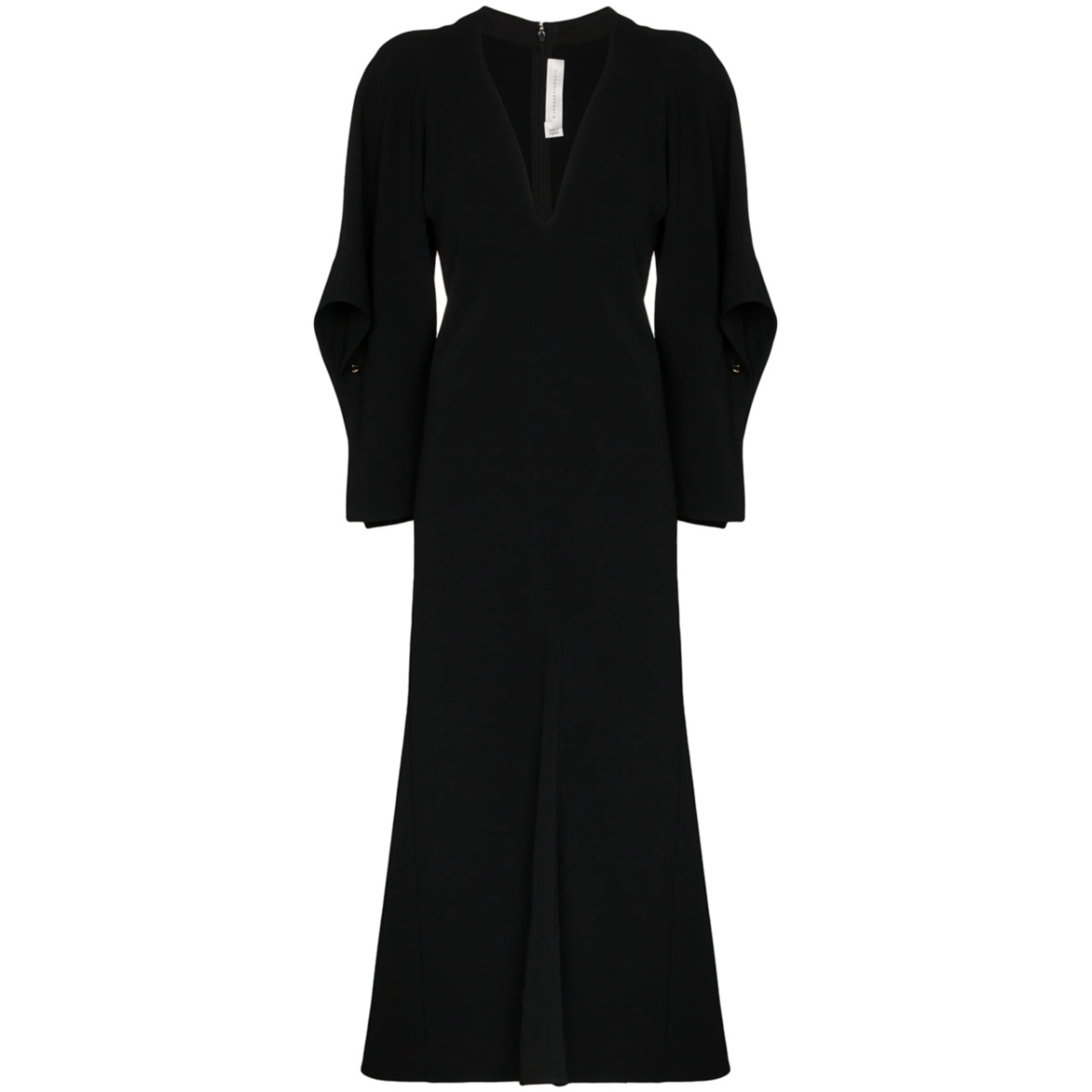 draped midi dress