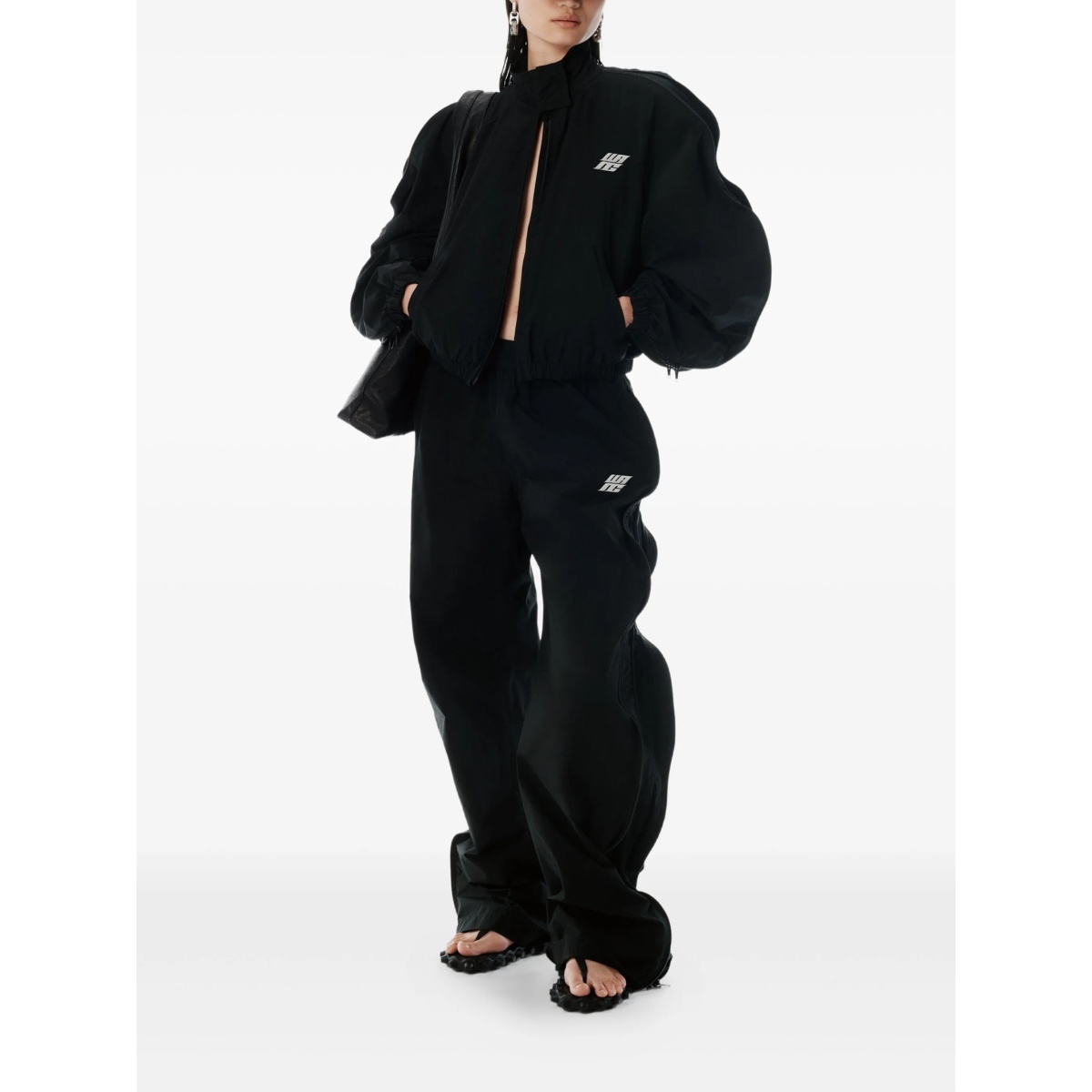 draped track pants - Img 2