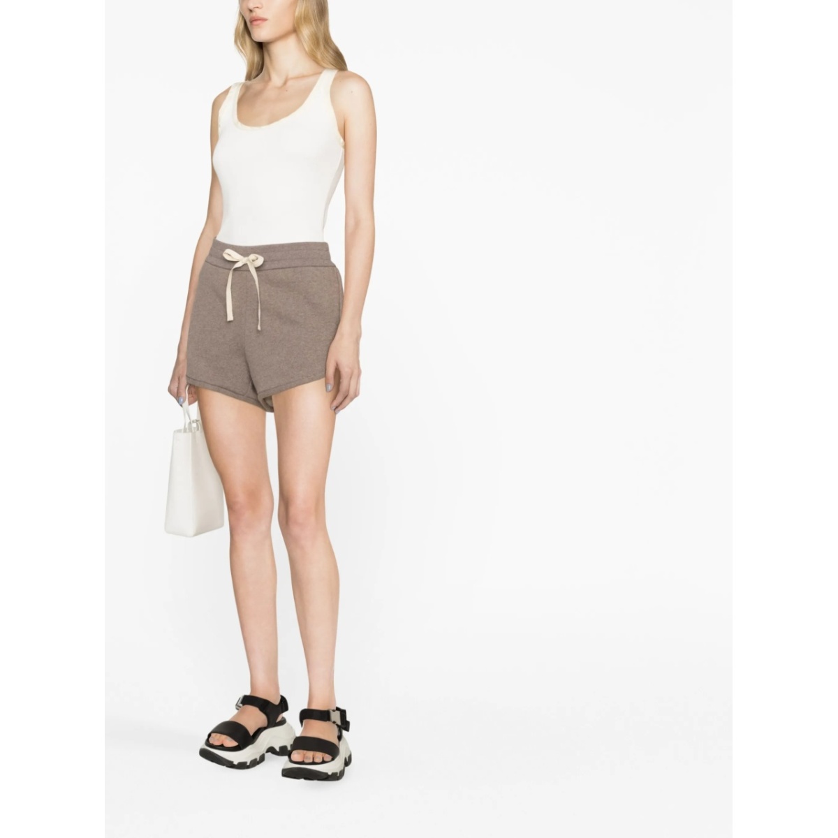 drawstring cotton shorts - Img 4