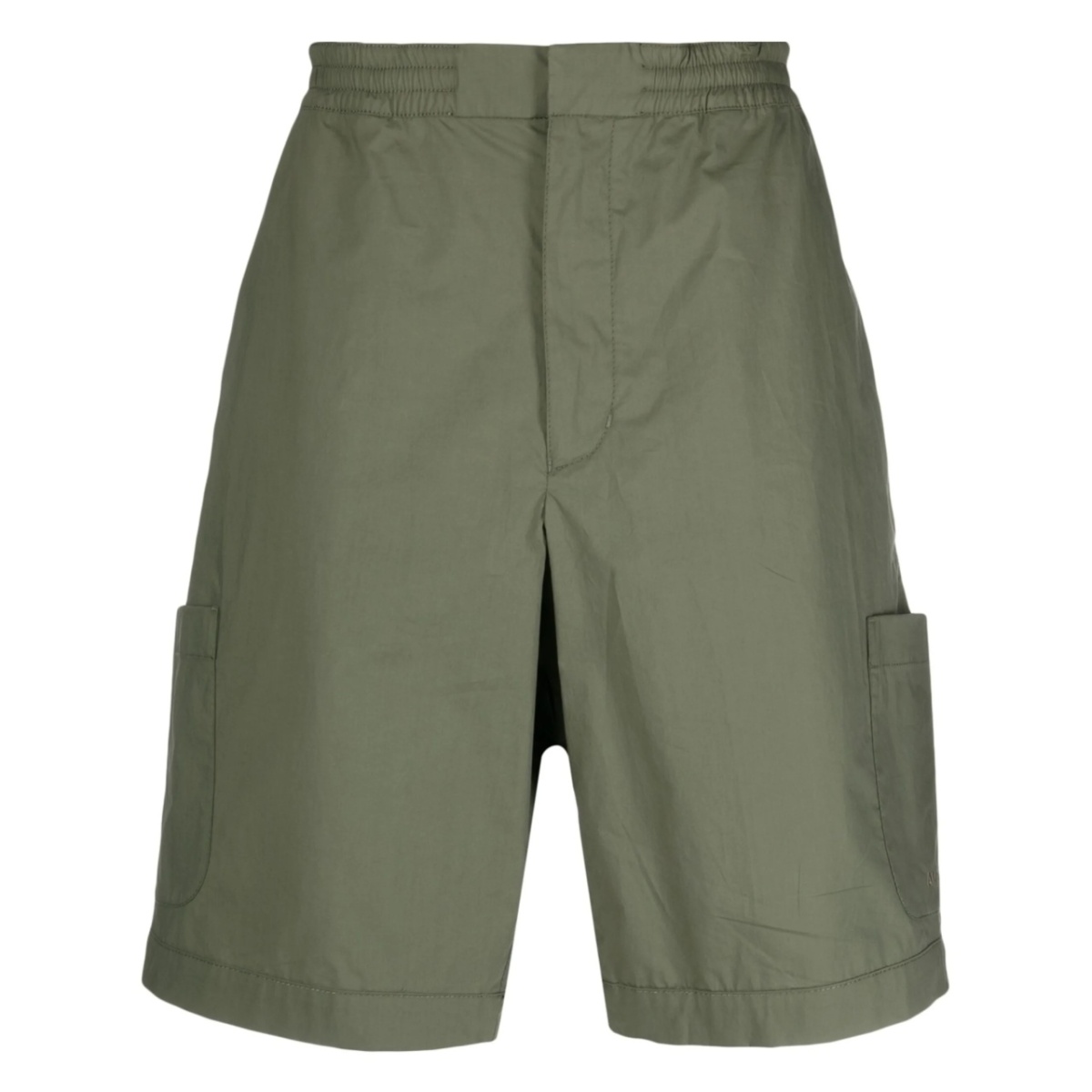 drawstring knee-length shorts