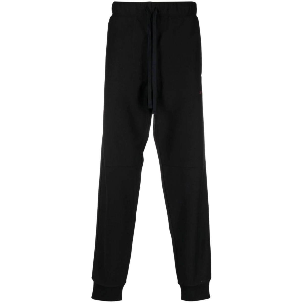 drawstring-waist cotton-blend trackpants