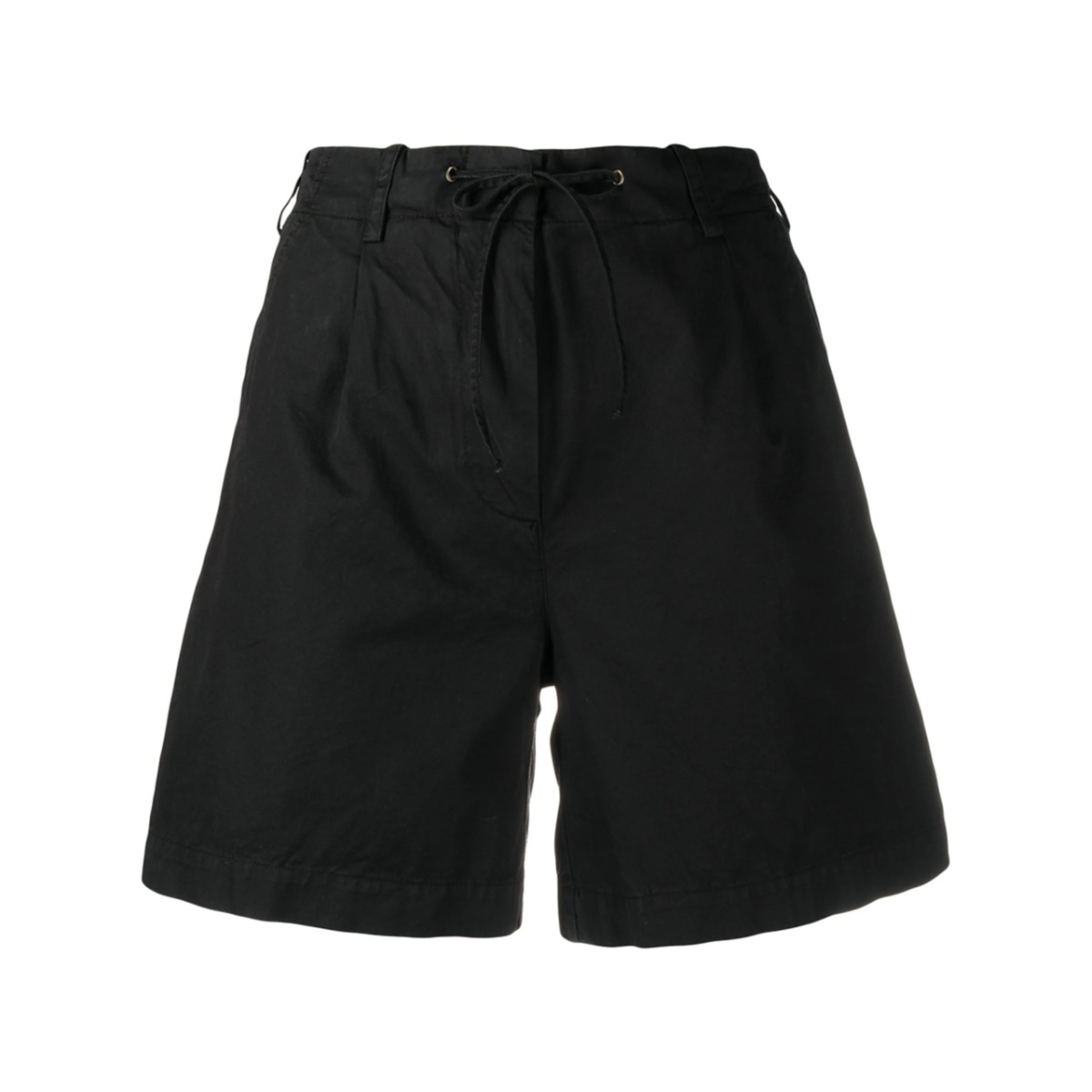 drawstring waist cotton shorts