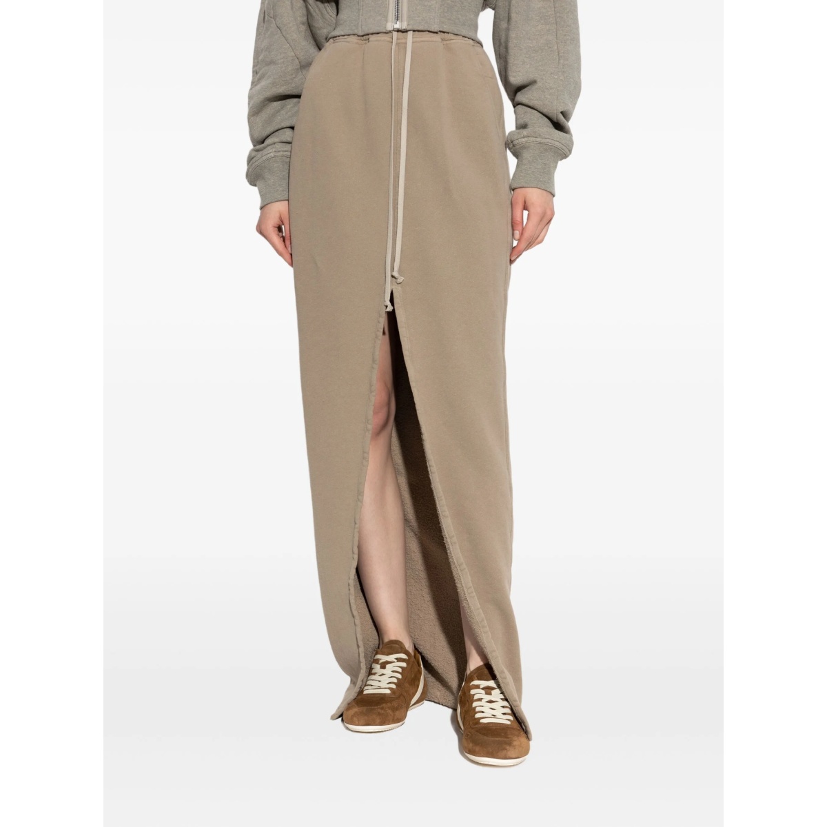 drawstring-waist cotton skirt - Img 3