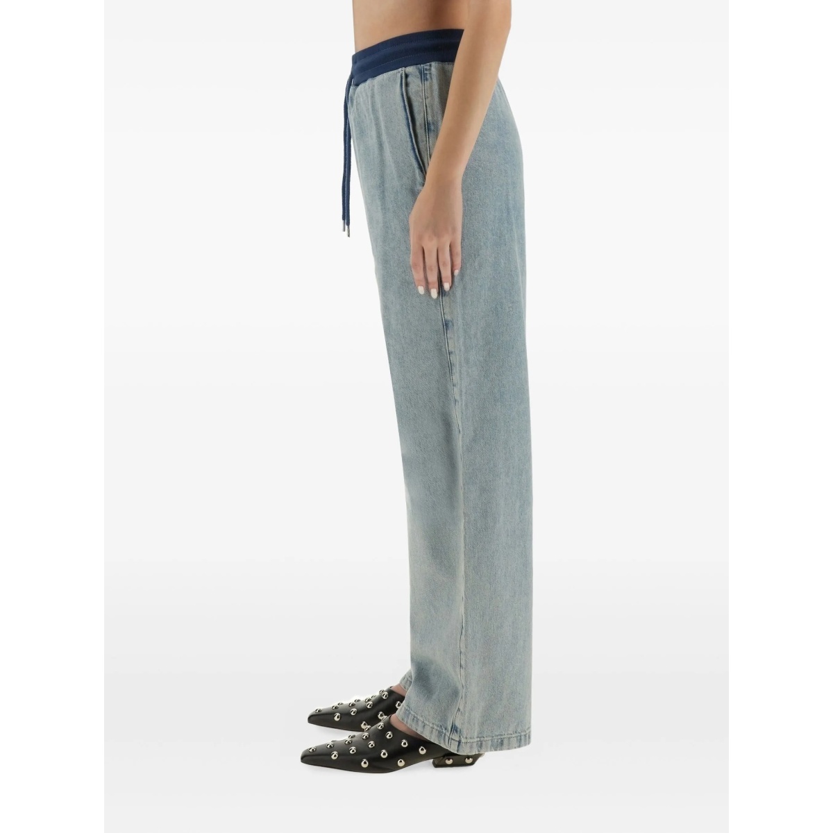 drawstring waistband trousers - Img 3