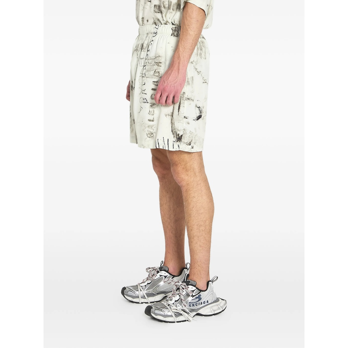 elastic-waist print pyjamas shorts - Img 3