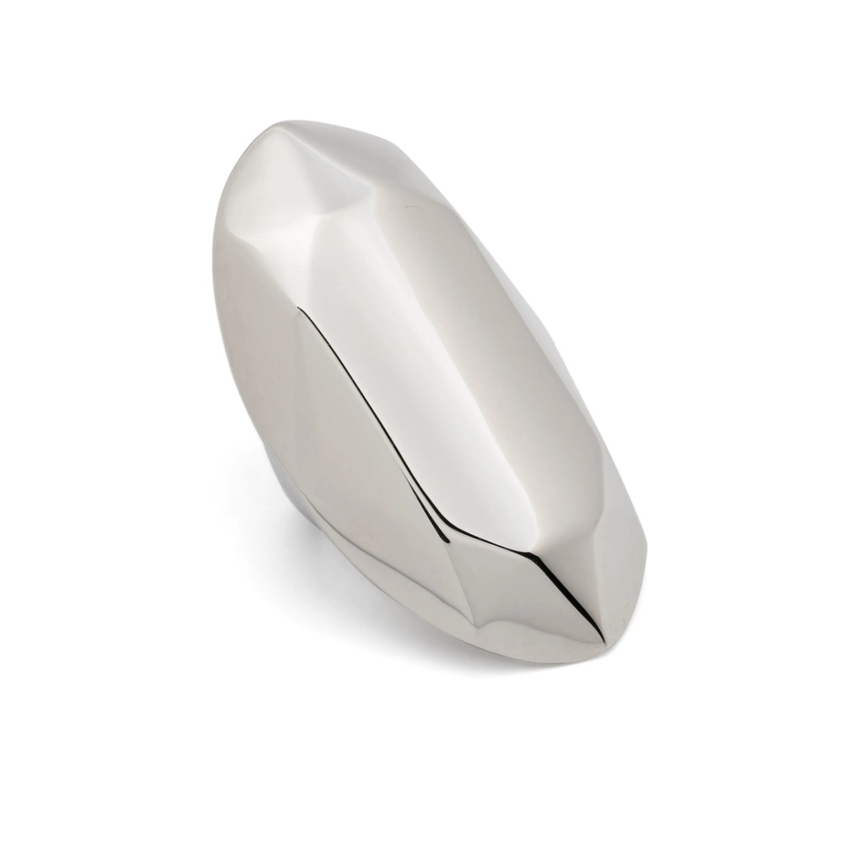 elongated faceted ring