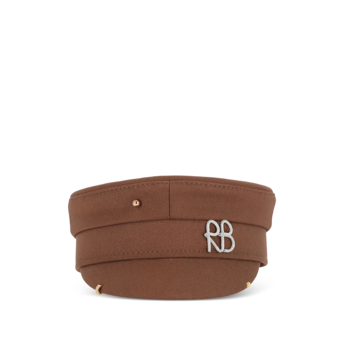 embellished curved sailor cap