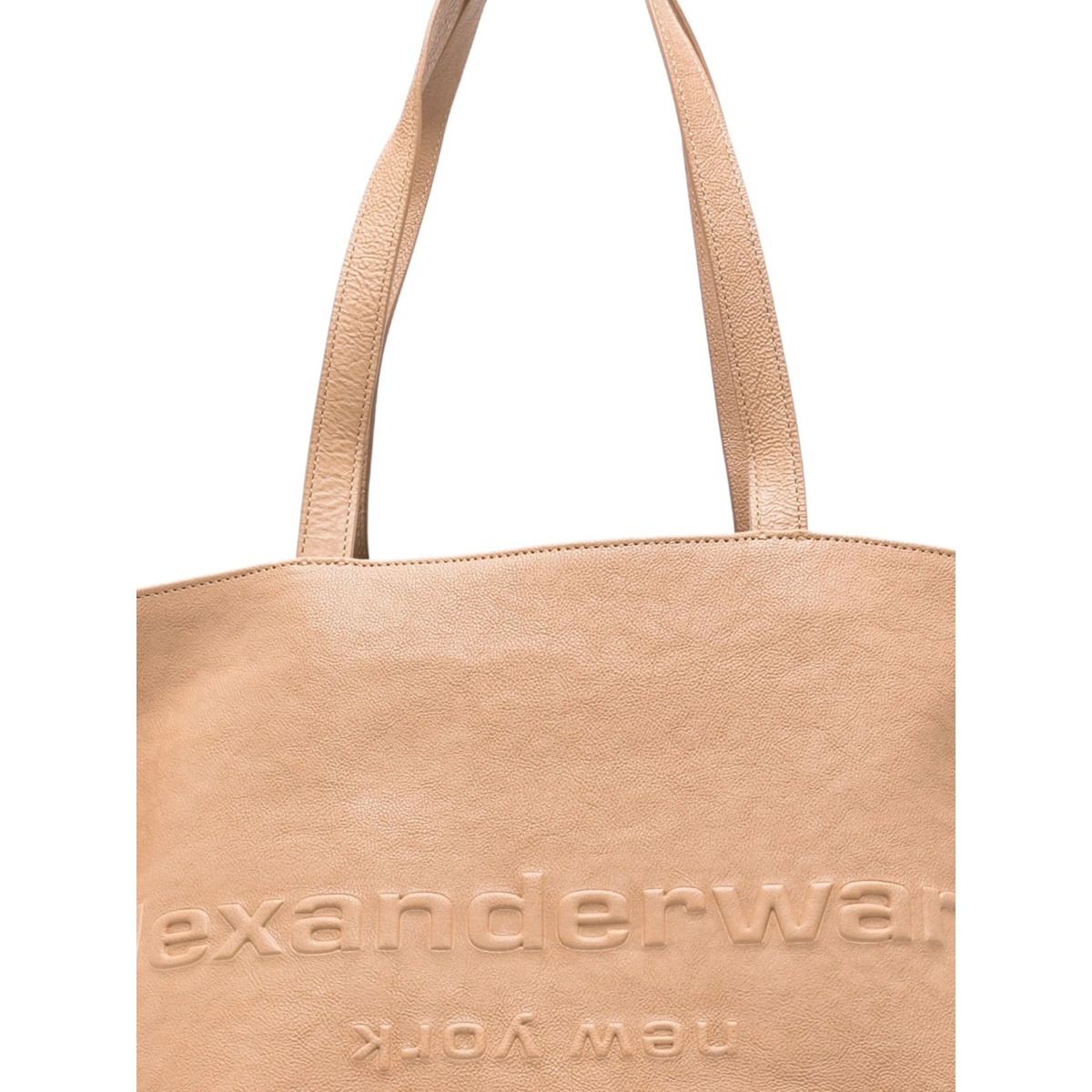 embossed-logo tote bag