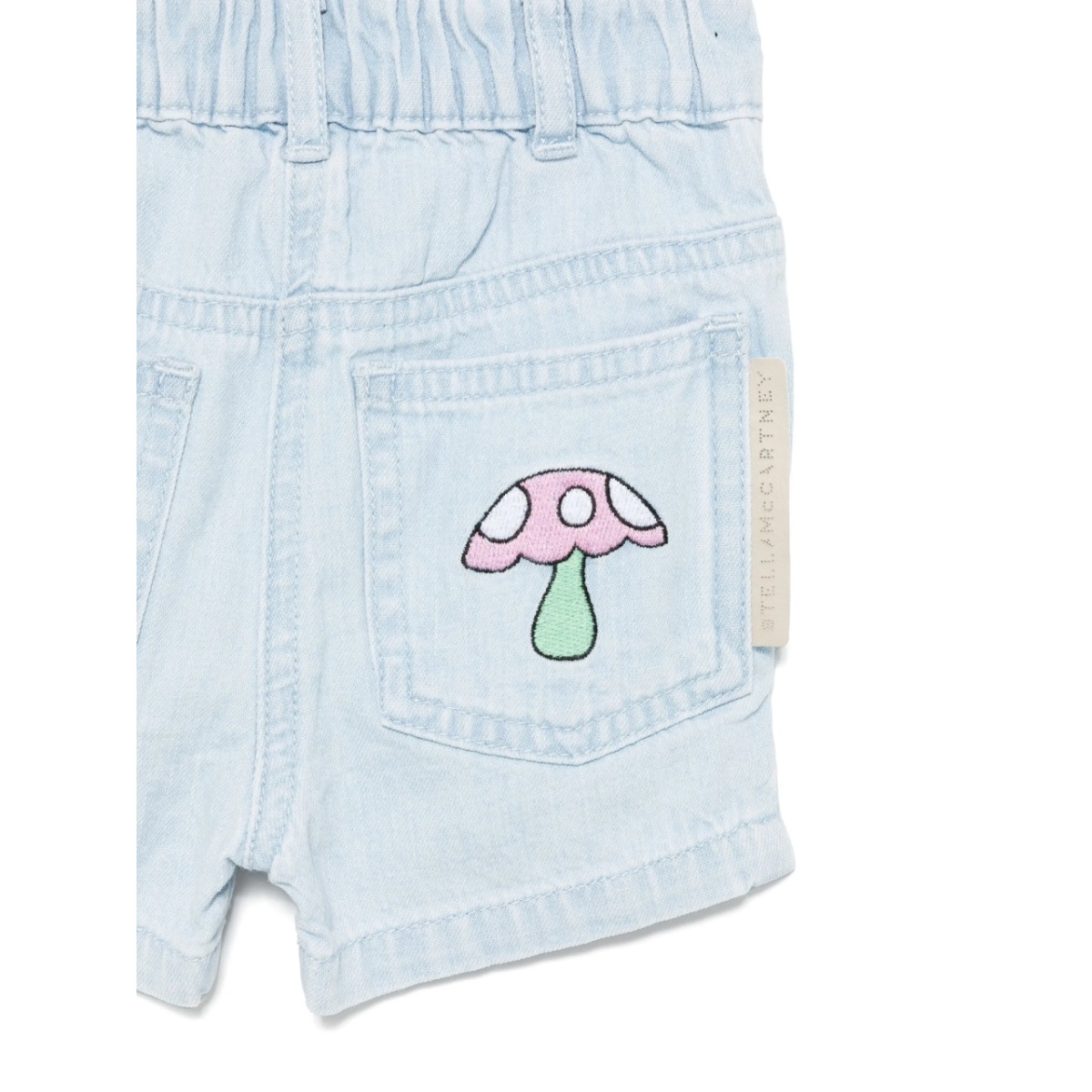 embroidered denim shorts - Img 3