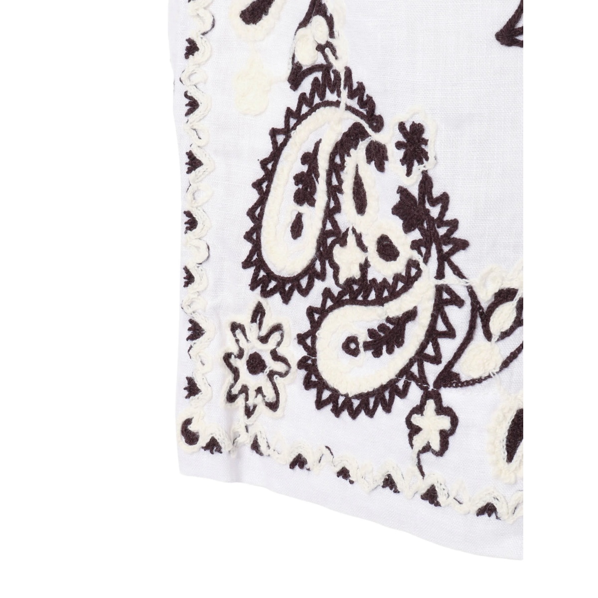 embroidered linen shorts - Img 3