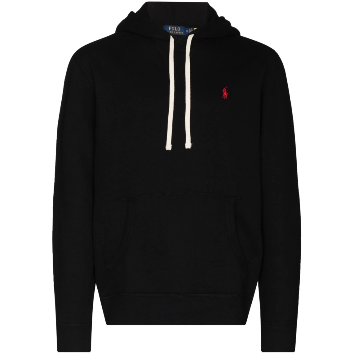 embroidered logo hooded sweatshirt