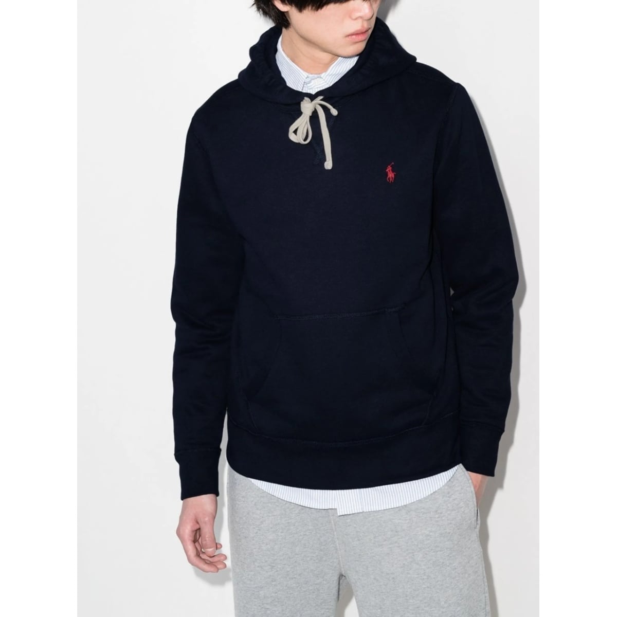 embroidered-logo hoodie - Img 2