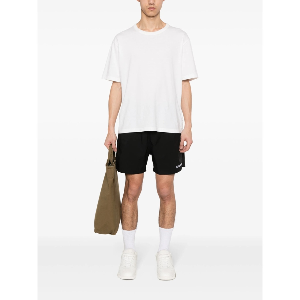 embroidered-logo track shorts - Img 2